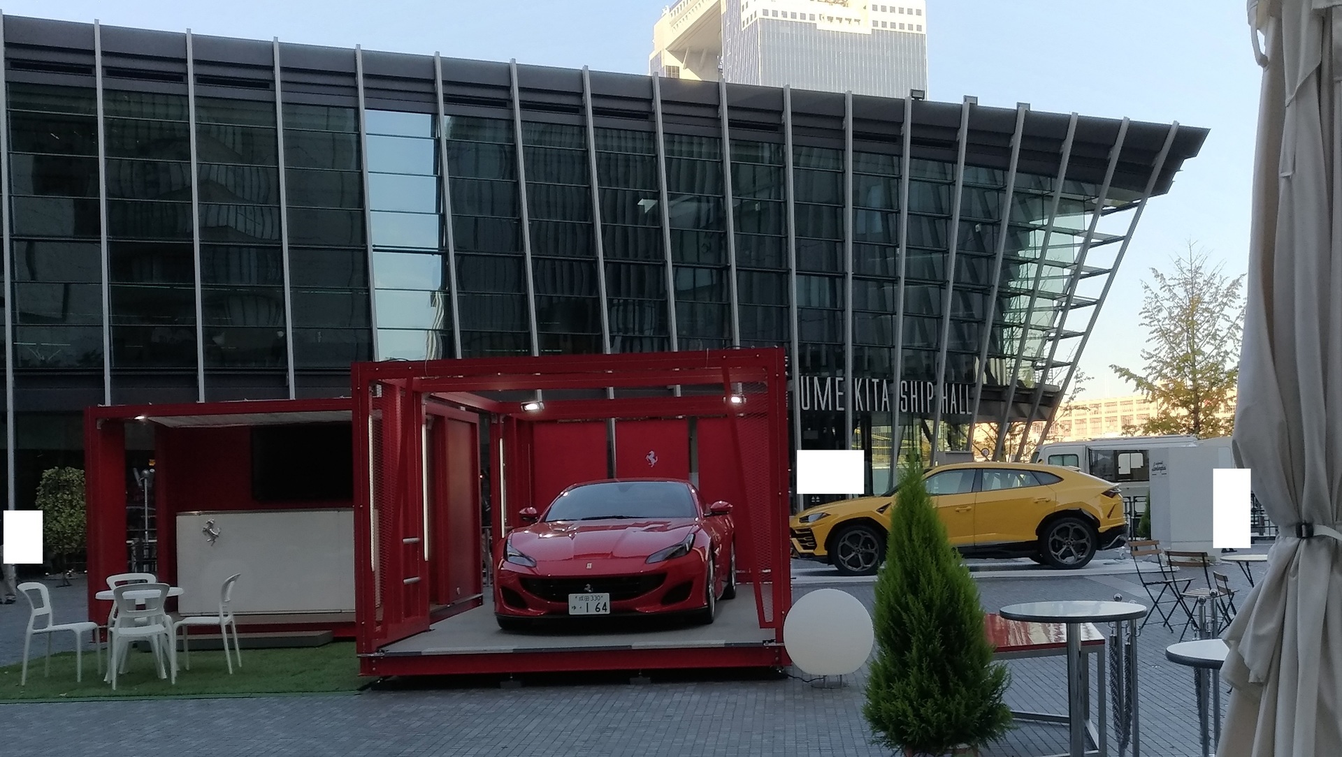 うめきた広場 車イベント18大阪ランボルギーニフェラーリ 大阪市北区中津 賃貸マンションで一人暮らし始めてみました